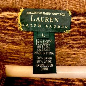 Large Ralph Lauren hand knit